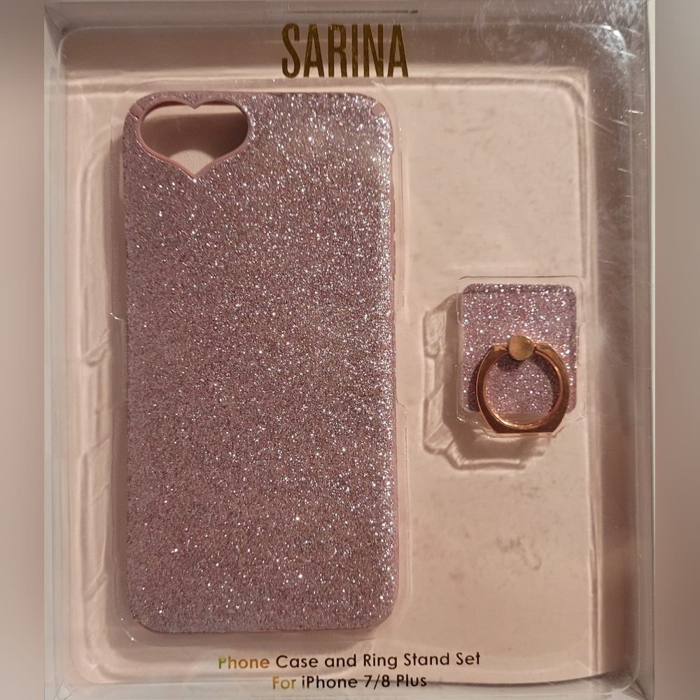 Sarina IPhone 7/8 plus case and ring stand set